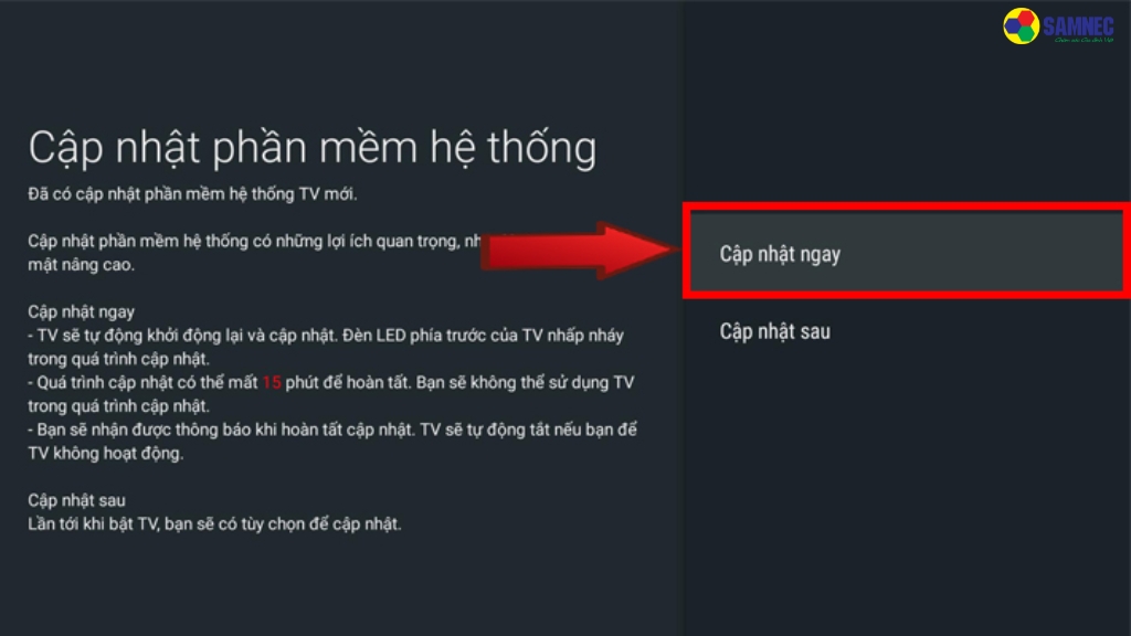 Các thao tác sửa trình duyệt Internet trên tivi Sony