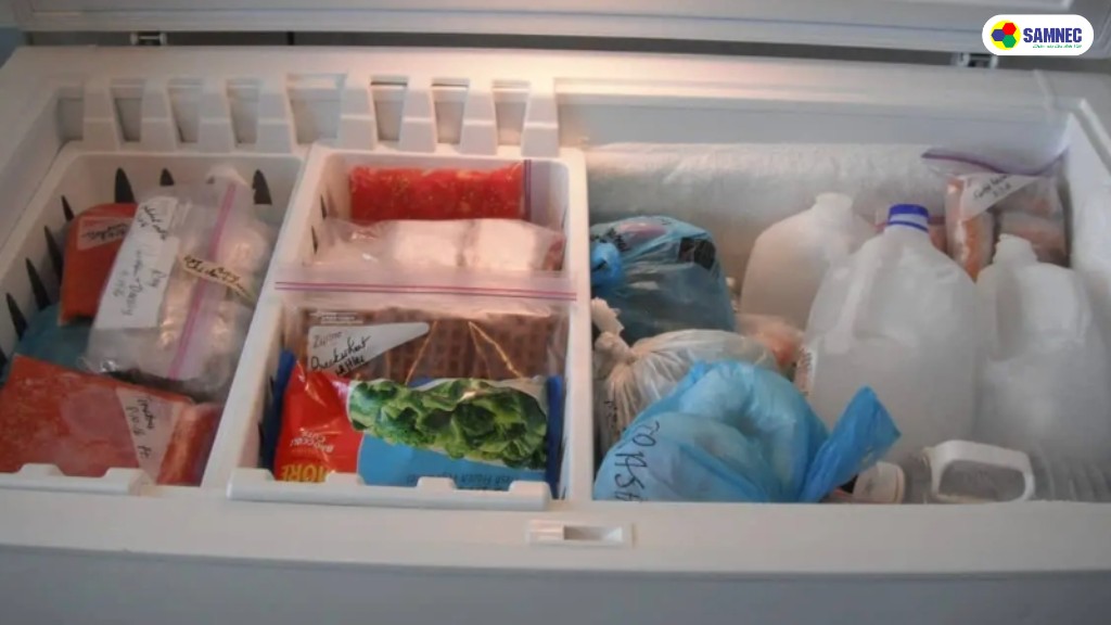 Không nên để quá nhiều thực phẩm trong ngăn tủ