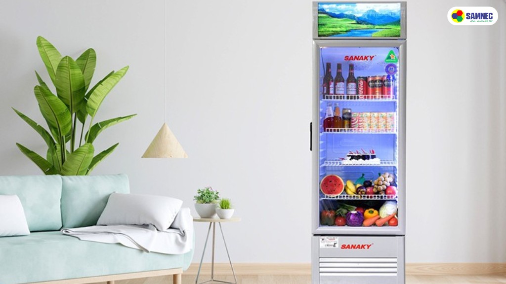 Tủ mát 1 cánh sở hữu thiết kế 1 cánh cửa