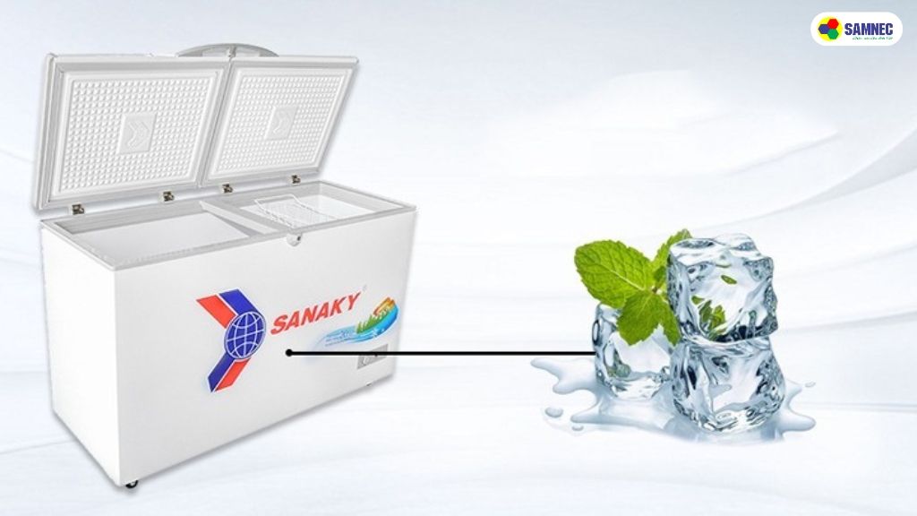 tủ đông làm đá
