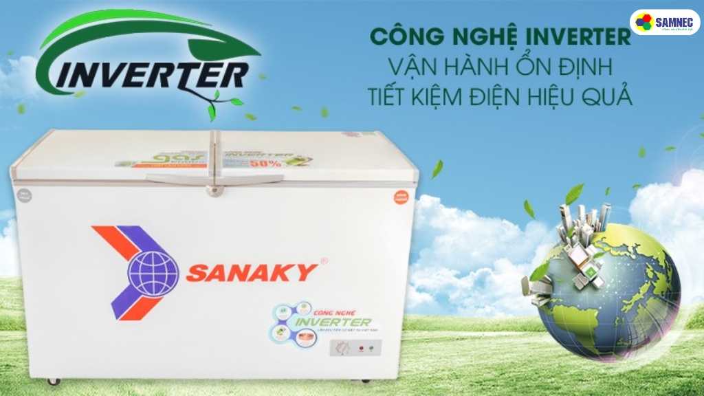tủ đông công nghệ inverter làm đá