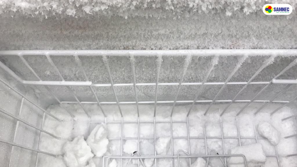 Thực hiện xả tuyết, vệ sinh tủ đông Sanaky định kỳ