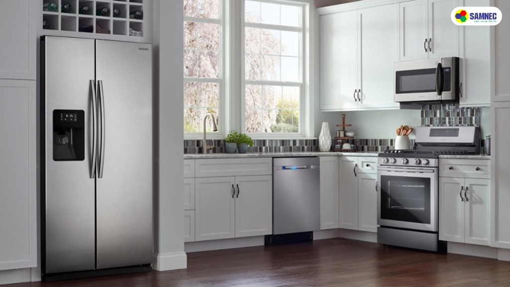 Tủ lạnh lấy đá ngoài có thiết kế sang trọng