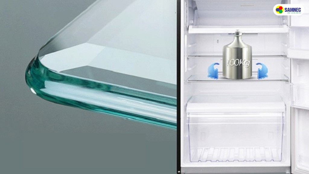 Khay kính chịu lực này có độ dày lớn