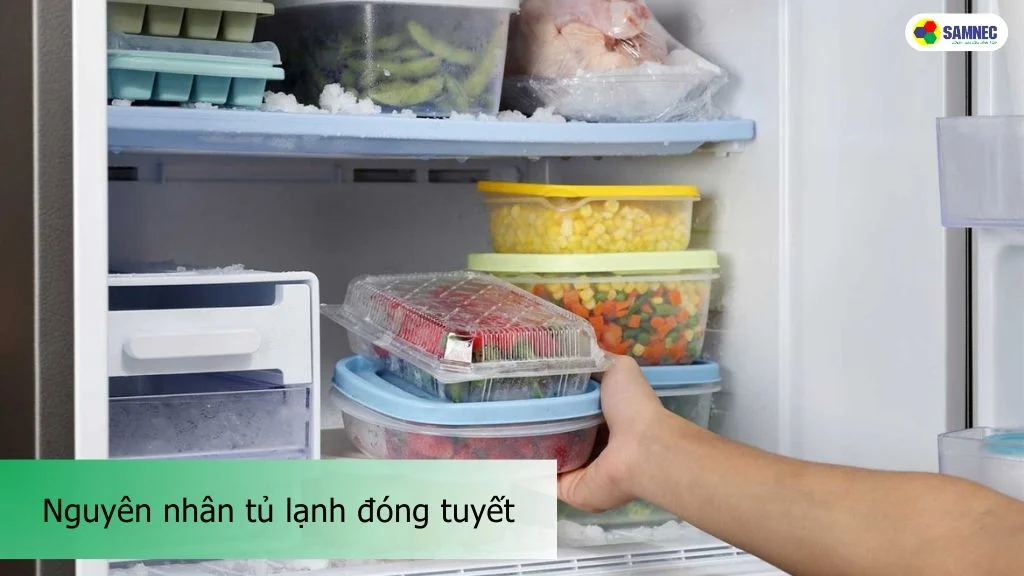 nguyên nhân tủ lạnh đóng tuyết