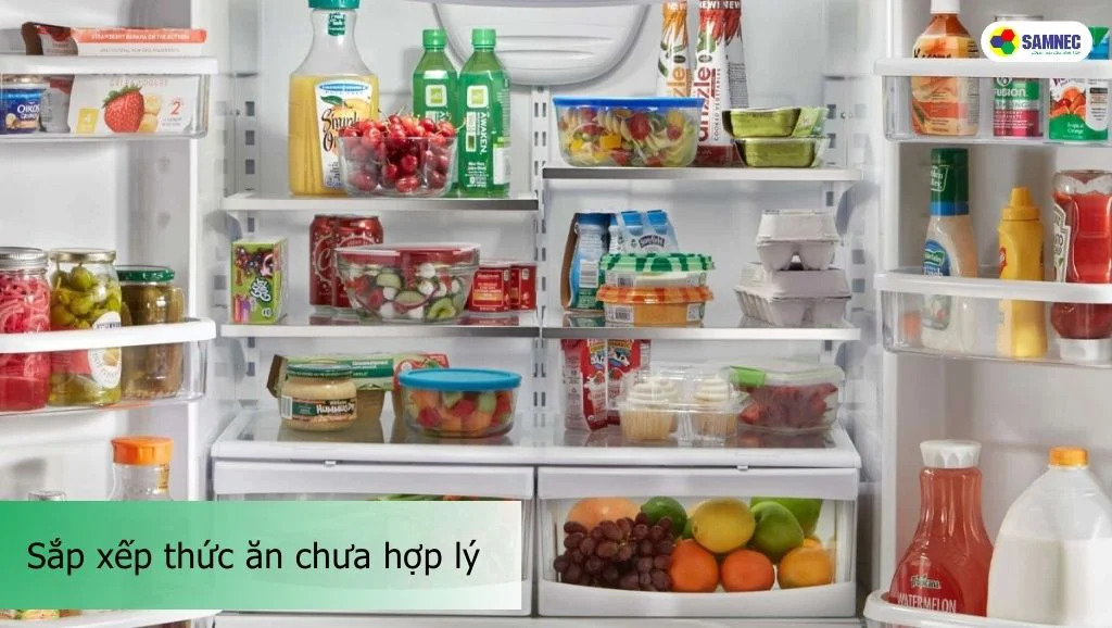 sắp xếp thức ăn chưa hợp lý
