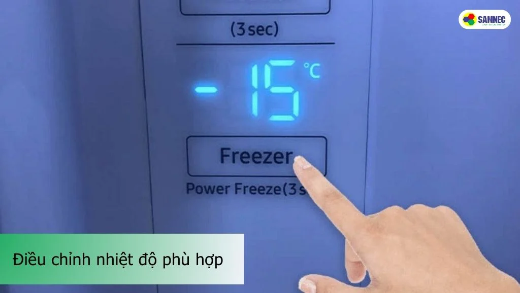 điều chỉnh nhiệt độ phù hợp