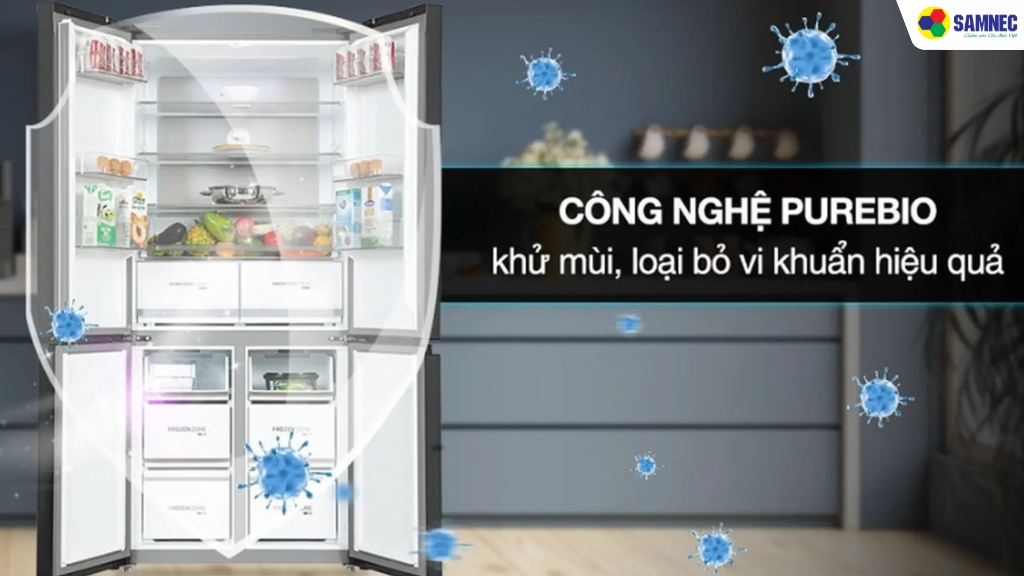 Công nghệ Pure Bio trên tủ lạnh Toshiba