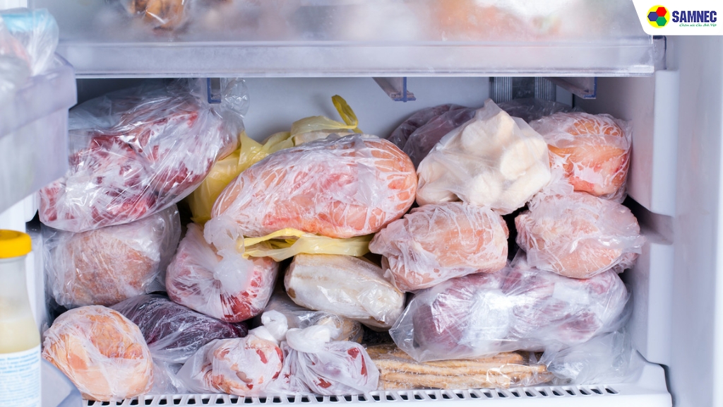 Ngăn đá quá tải thực phẩm