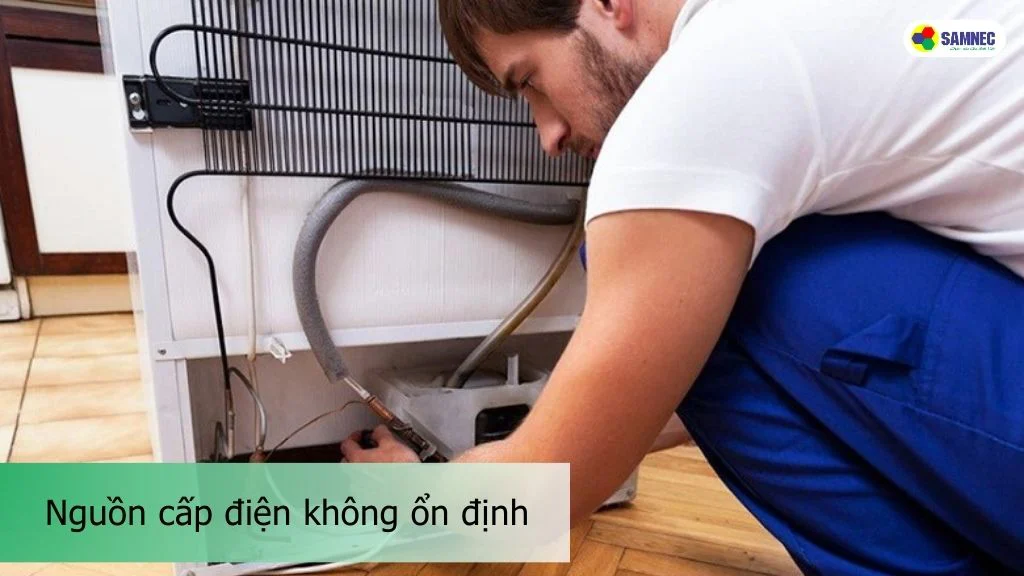 nguồn cấp điện cho tủ lạnh không ổn định