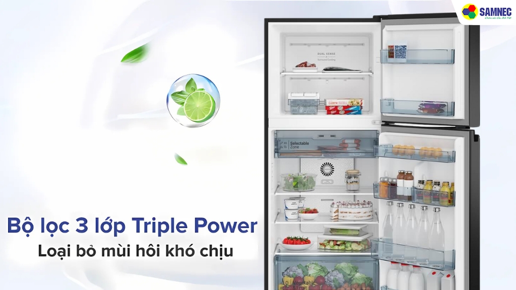 Bộ lọc Tripple Power loại bỏ bụi bẩn và vi khuẩn có hại