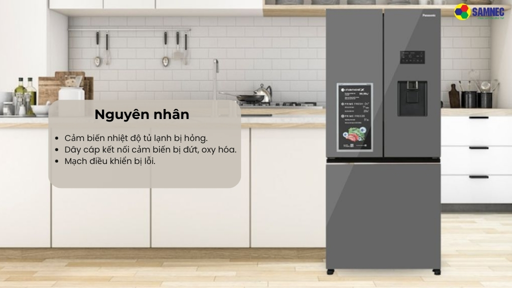 Nguyên nhân tủ lạnh Panasonic báo lỗi U10