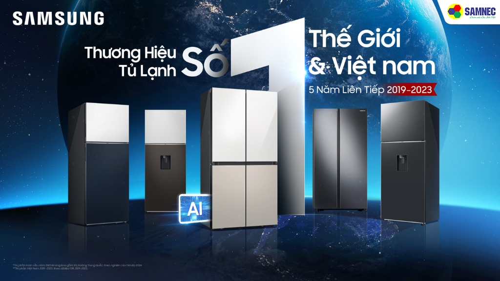 Samsung - Thương hiệu Tủ lạnh Số 1 Thế Giới và Việt Nam