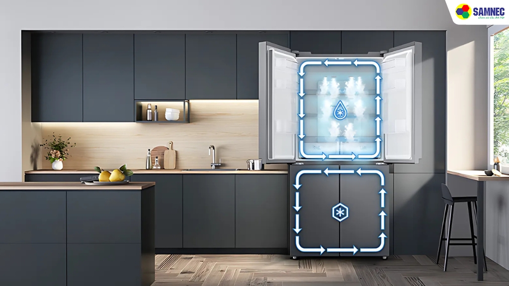 Làm lạnh đồng đều với 2 dàn lạnh độc lập Twin Cooling Plus