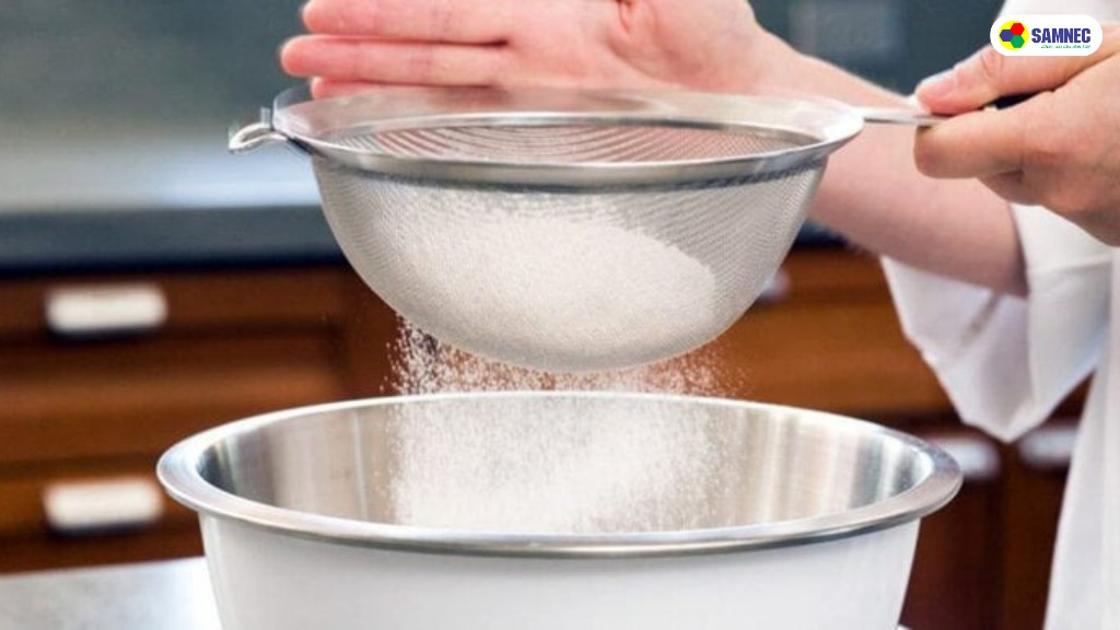 nguyên liệu làm bánh bông lan bằng nồi chiên không dầu