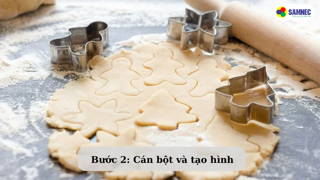 cách làm bánh quy giáng sinh không trứng bước 2