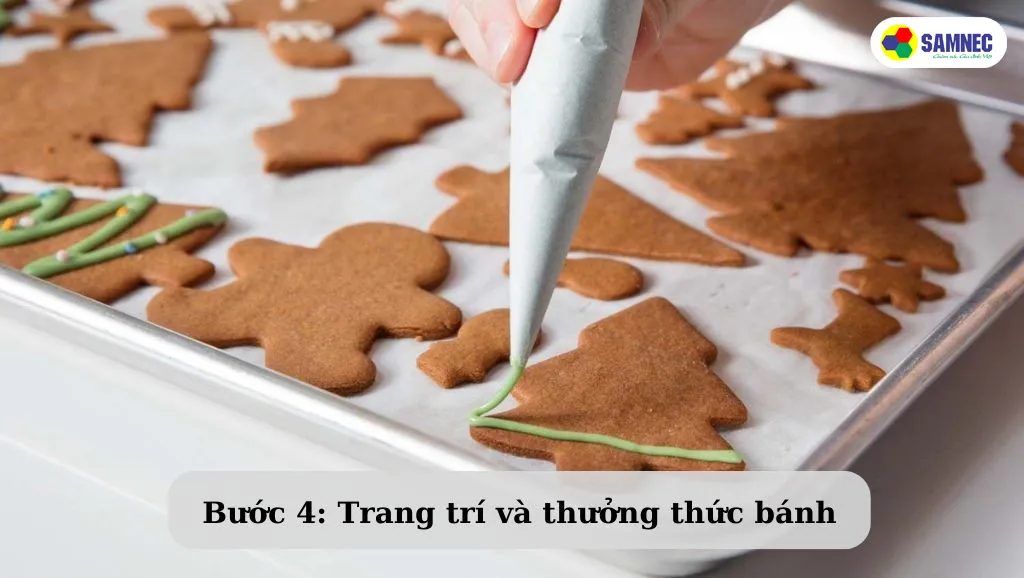 cách làm bánh quy giáng sinh không trứng bước 4