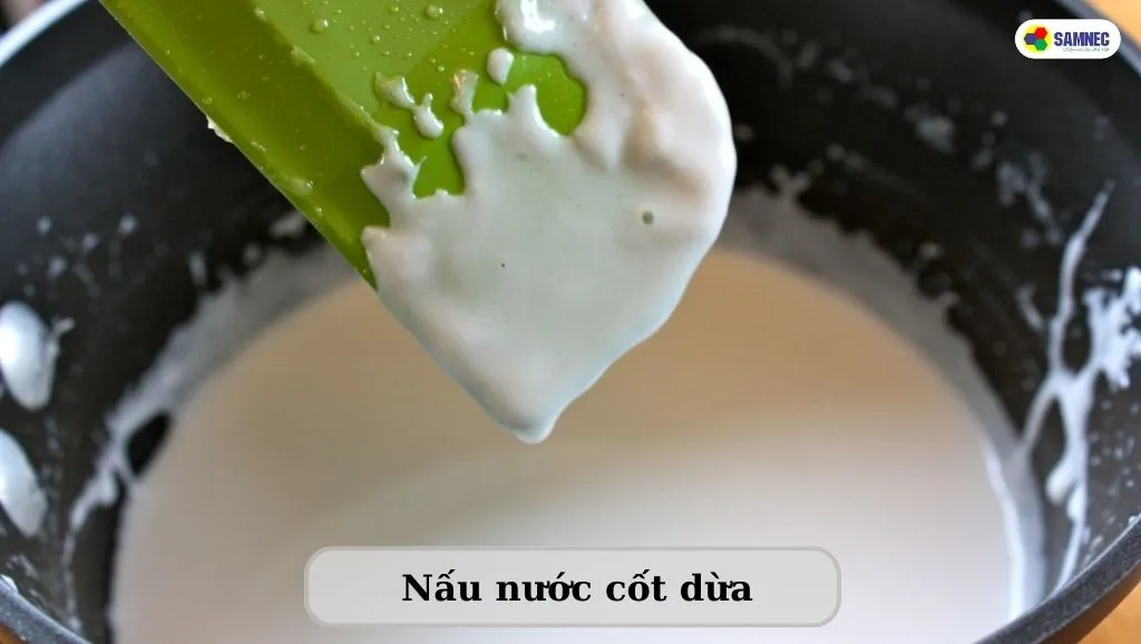 làm nước cốt dừa chè sắn mochi