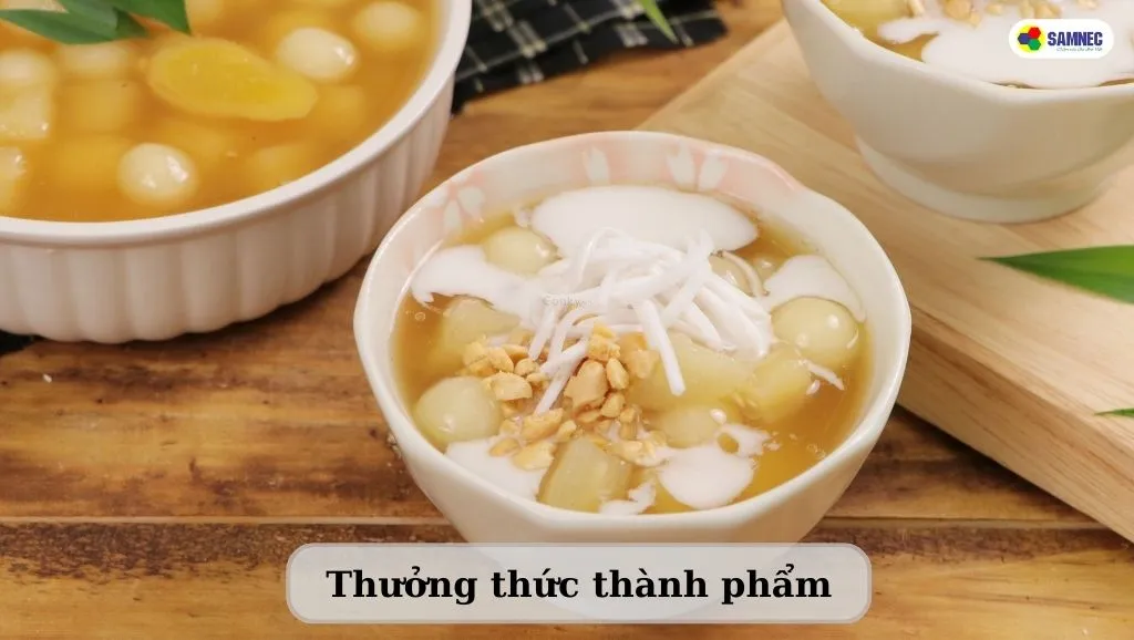 thành phẩm nấu chè sắn mochi