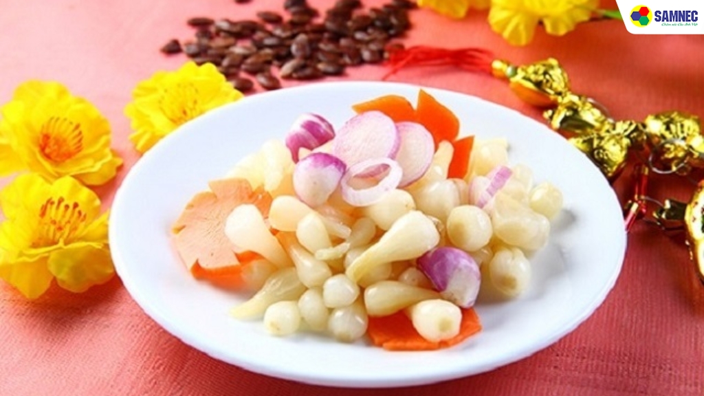 Cách làm dưa củ kiệu cà rốt, đu đủ