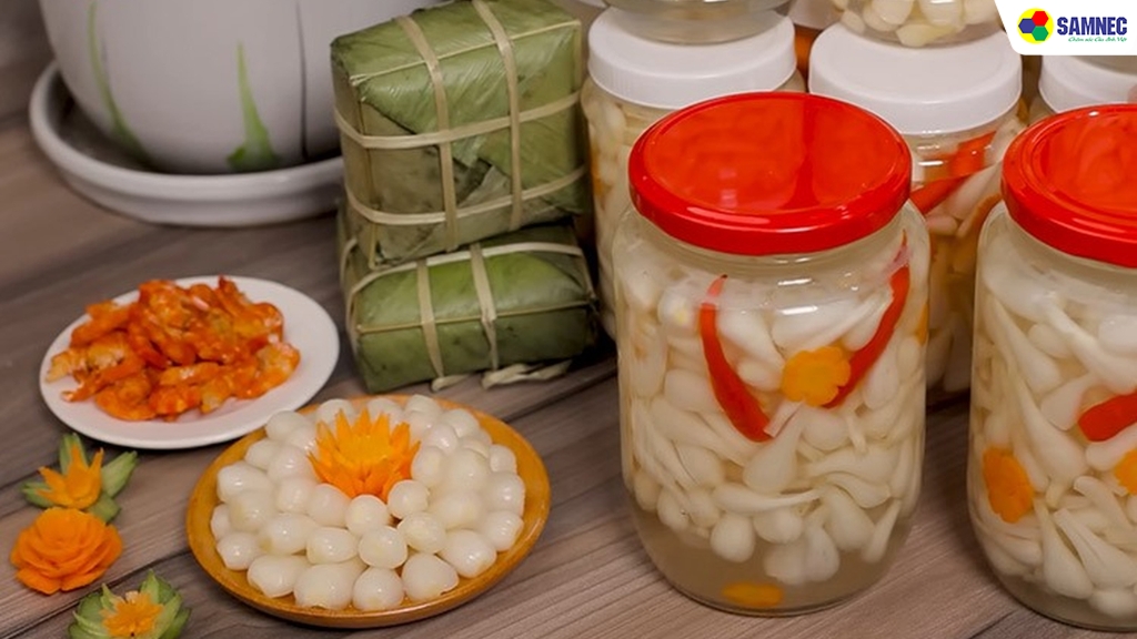Cách làm củ kiệu chua ngọt ngâm đường