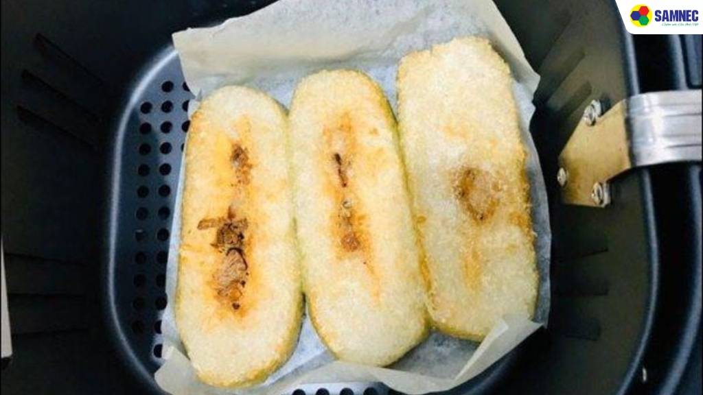 Rán bánh chưng bằng nồi chiên không dầu