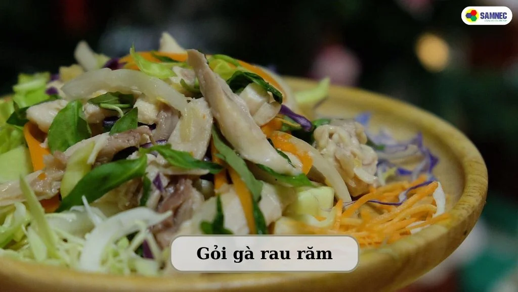 món ăn ngày tết ở miền bắc - gỏi gà rau răm