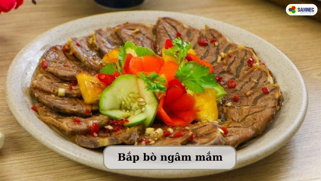 cách làm bắp bò ngâm mắm - món ăn chống ngán ngày tết
