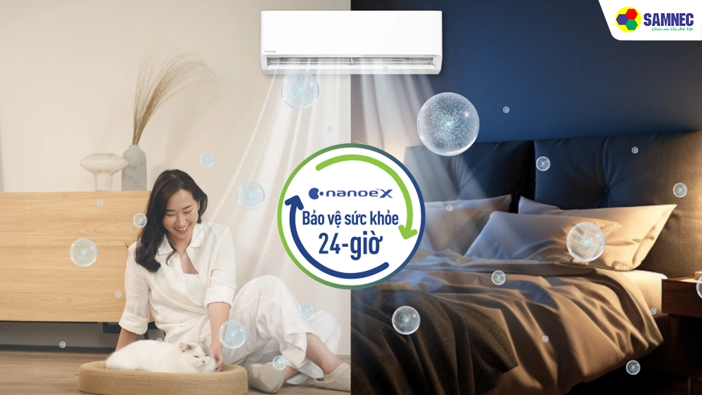 Điều hòa 1 chiều 18.000 BTU Inverter Panasonic CU/CS-XU18BKH-8- Công nghệ lọc không khí