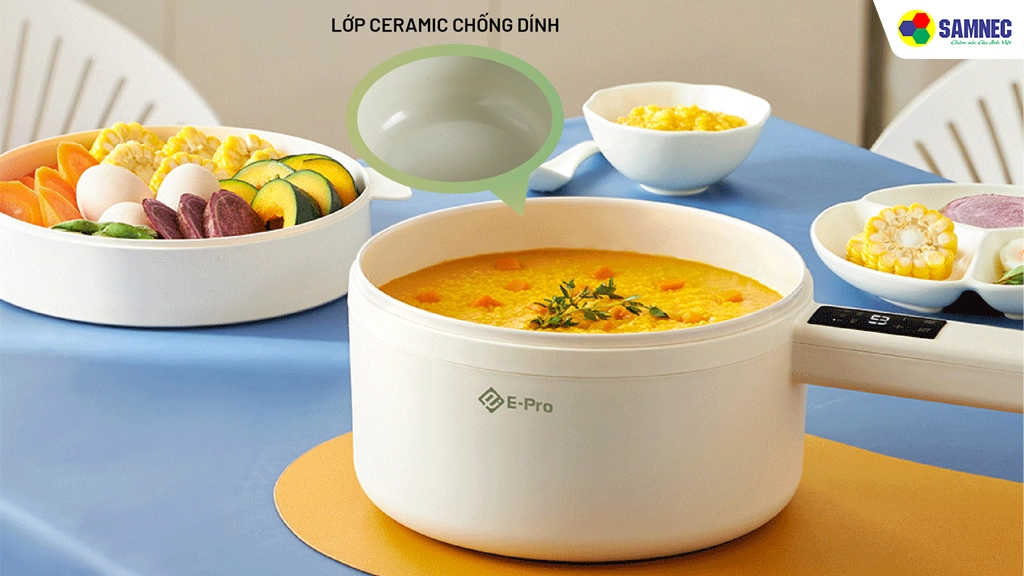Nồi lẩu điện mini đa năng 3 lít E-Pro VEP-DEC-SD4Z - Chức năng