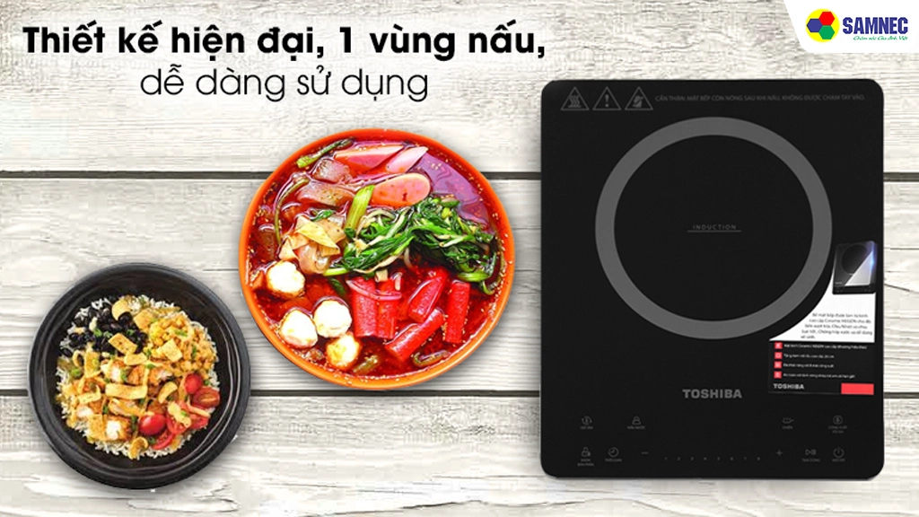 Bếp điện từ Toshiba IC-20S4PV- Thiết kế