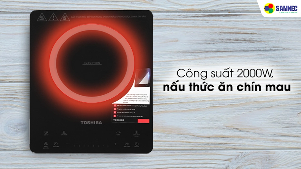 Bếp điện từ Toshiba IC-20S4PV- công suất