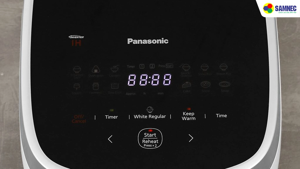 Nồi cơm điện cao tần 1.5 lít Panasonic SR-HNS151WRA- Bảng điều khiển
