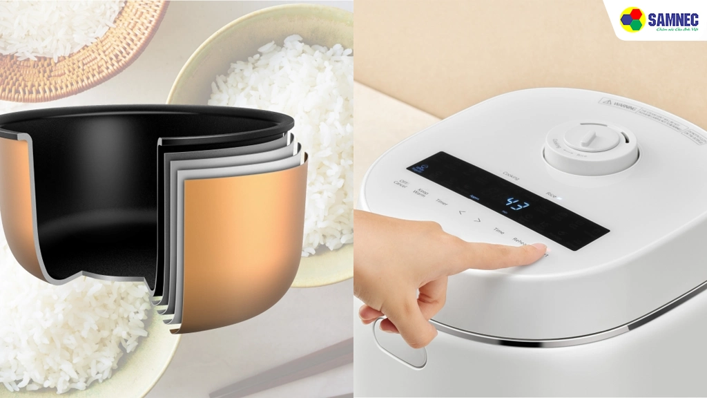 Nồi cơm điện tử 1.8 lít Panasonic SR-DK184WRA- lòng nồi