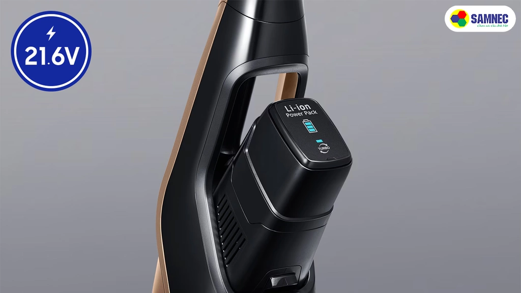 Máy hút bụi không dây Samsung VS03R6523J1/SV- Pin sử dụng