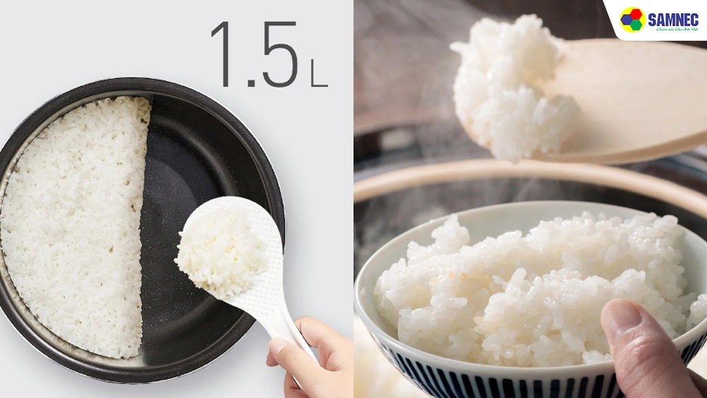 Nồi cơm cao tần 1,5 lít Panasonic SR-HFT153KRA- Dung tích