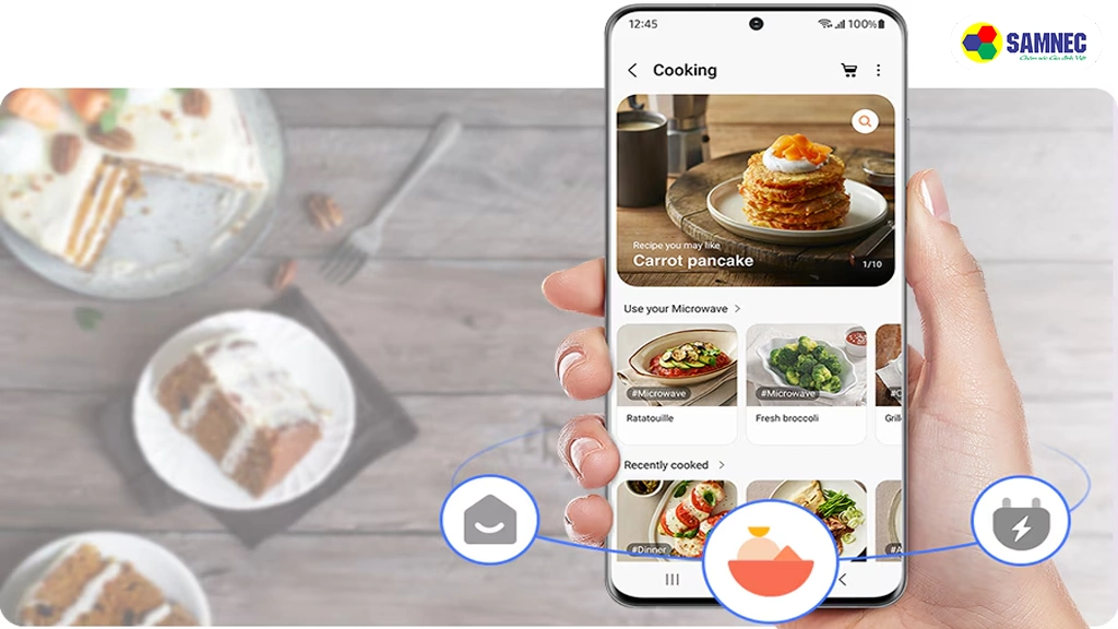 Bếp từ Bespoke Samsung NZ64B5067YY/SV- ứng dụng Smart Things