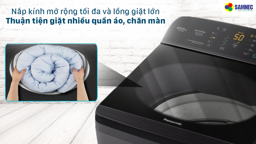 Máy giặt lồng đứng 8.5Kg Panasonic NA-F85A9BRV- Thiết kế