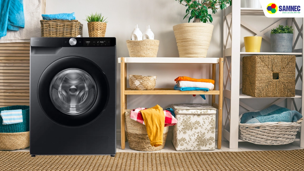 Máy giặt AI EcoBubble Inverter 12 kg Samsung WW12CG604DLBSV- Thiết kế