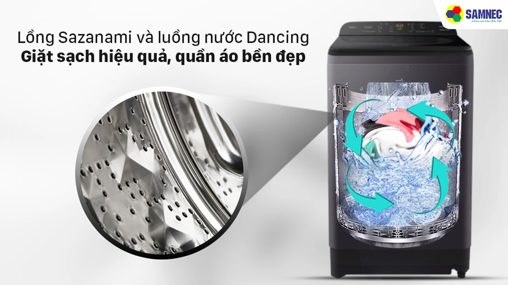 Máy giặt lồng đứng 8.5Kg Panasonic NA-F85A9BRV