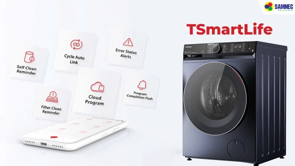 Máy giặt inverter 9.5kg Toshiba TW-T23BU105UWV(MG)- Tiện ích