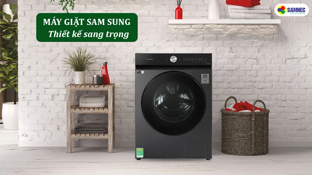 Thiết kế máy giặt WW12CB944DGBSV sang trọng