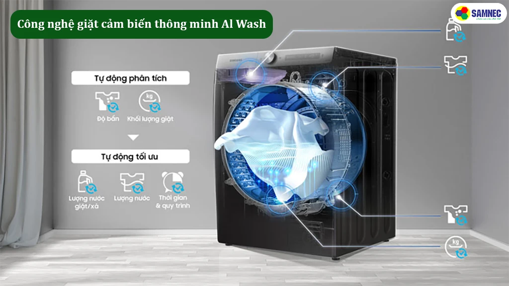 Công nghệ giặt cảm biến thông minh al wash