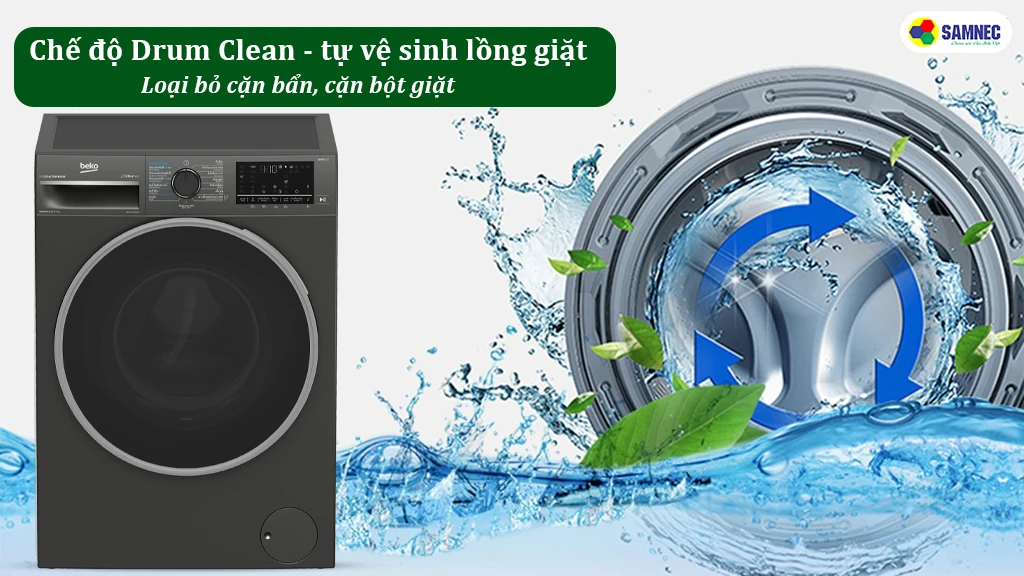 Máy giặt sấy B3DFT5105472M tẩy lồng giặt