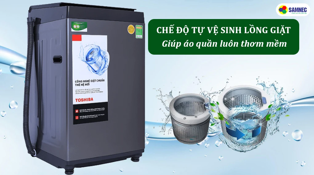 Chế độ tự vệ sinh lồng giăt - giúp quần áo thơm mềm