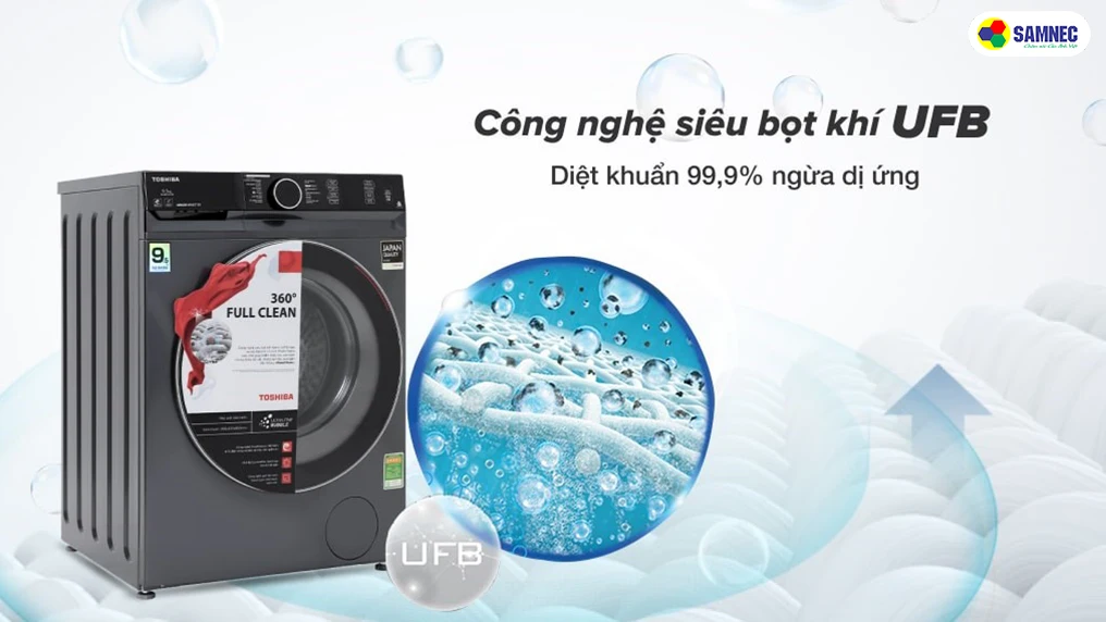 Công nghệ siêu bọt khí Ultra Fine Bubble