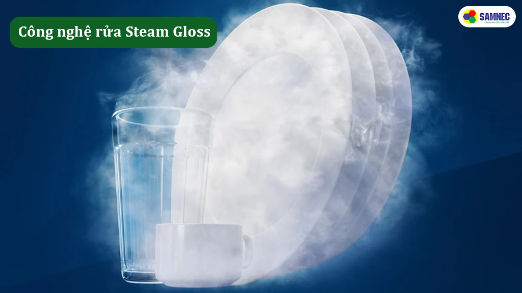 Công nghệ rửa Steam Gloss đồ thủy tinh không vết nước