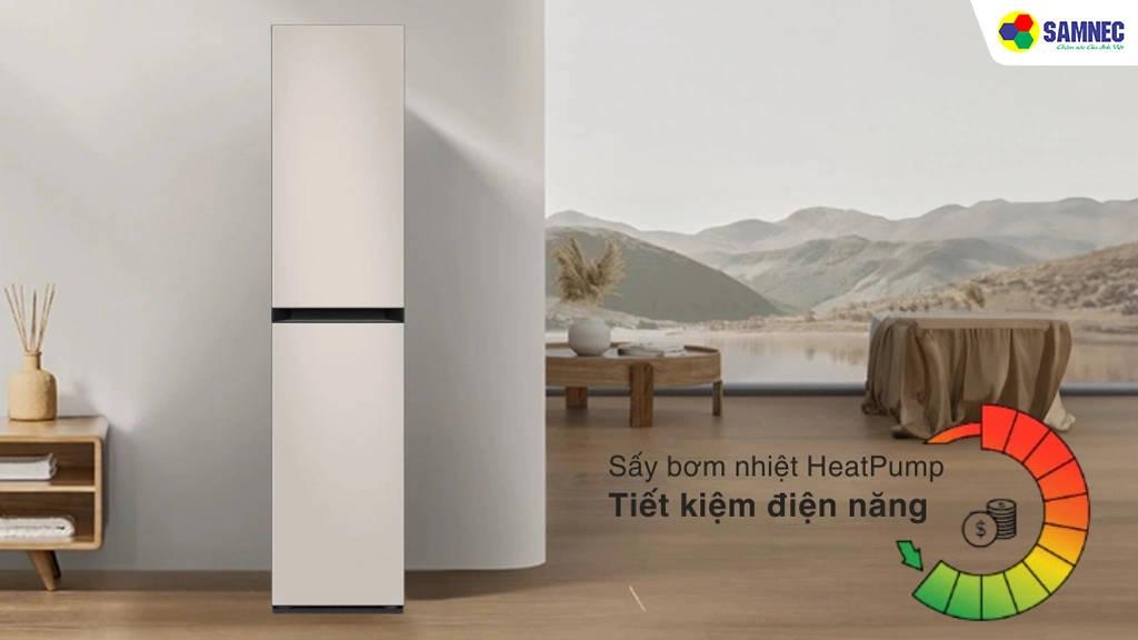 Tủ chăm sóc quần áo thông minh Bespoke AirDresser 3 móc Samsung DF18CB8600ERSV- Công nghệ sấy