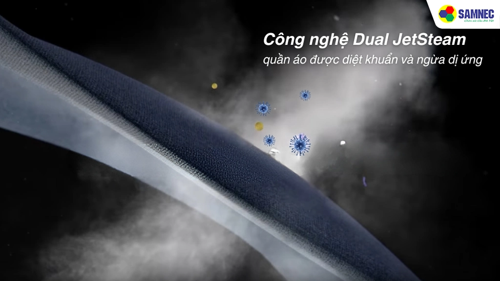 Tủ chăm sóc quần áo Samsung DF24CB9900CRSV- Công nghệ Jet Steam