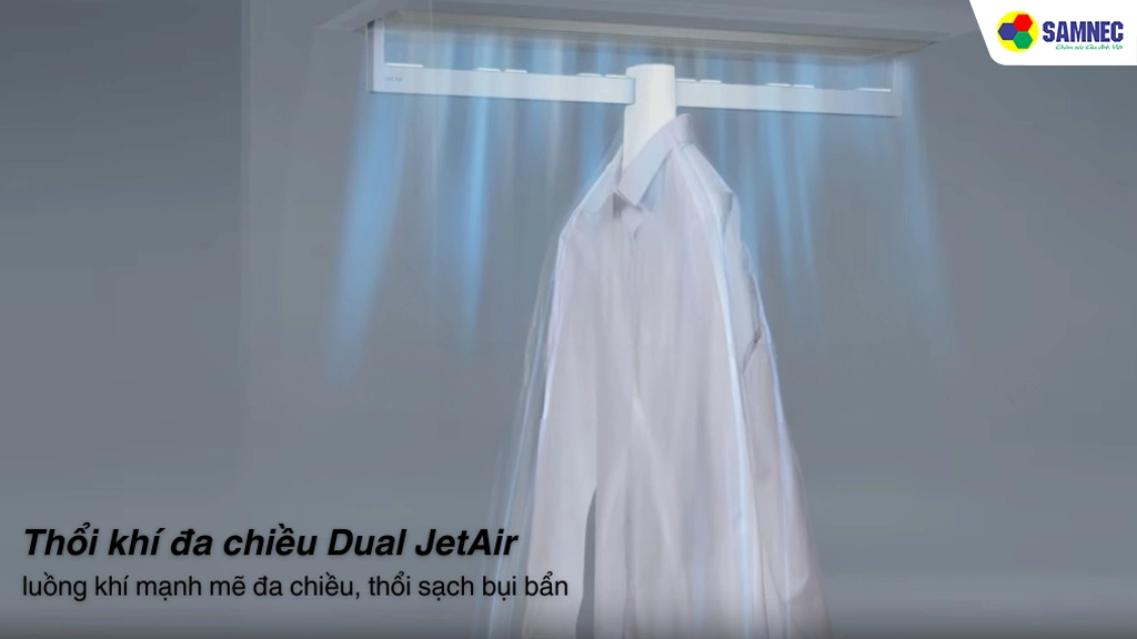  Tủ chăm sóc quần áo Samsung DF24CB9900CRSV- Công nghệ jet air